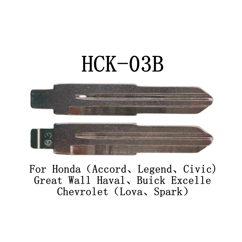 HCK-03B 03# Foldable Key Blade For Honda(Accord Legend Civic) Great Wall Haval Buick Excelle Chevrolet(Lova Spark)