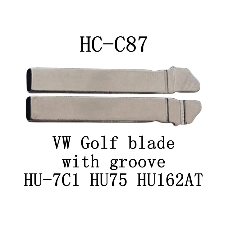 HC-C87 KD Flip key For VW Golf blade with groove HU-7C1 HU75 HU162AT